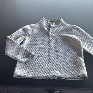 Class Club Quilted Gray Snap Pullover